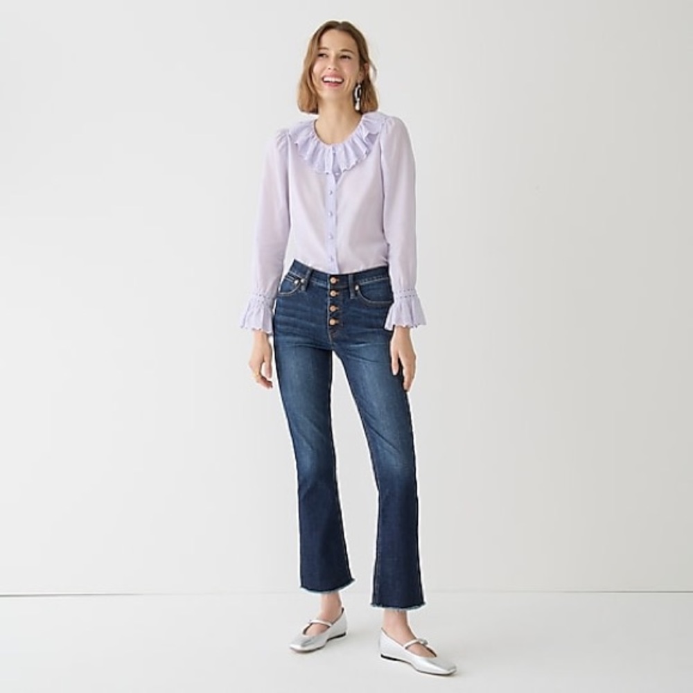 JCrew Demi Boot Crop Jean in Dark Wash